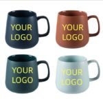 nordic solid color large capacity ceramic mug