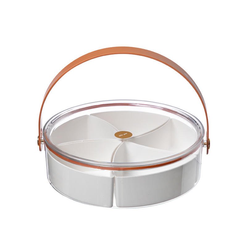 transparent portable outdoor with handle creative fashion home divided snack fruit tray transparent portable outdoor with handle creative fashion home divided snack fruit tray